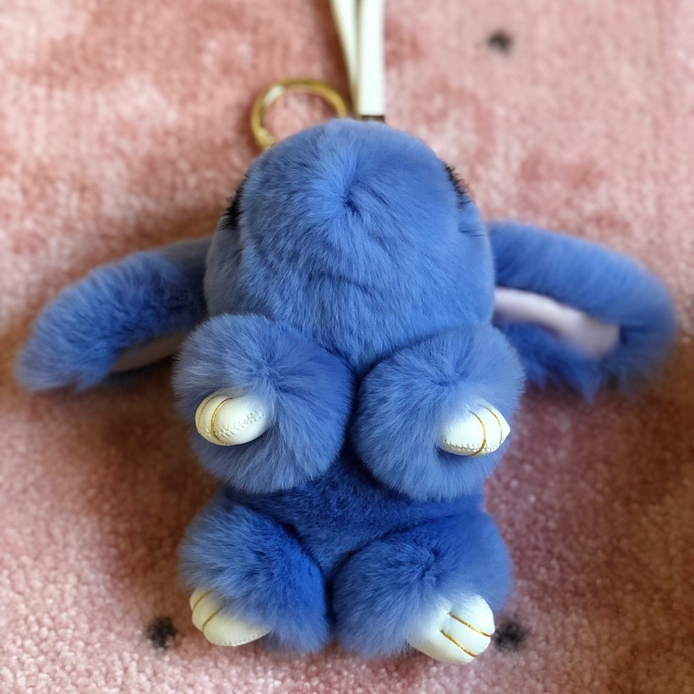 Kopenhagen Fur bunny bag charm keychain